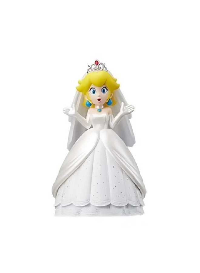 general Super Mary doll model Desktop Decoration Dress Princess Mario Biqi Fire Dragon Kuba doll model Decoration Doll Collection Decoration Gift for family and friends - Image 3