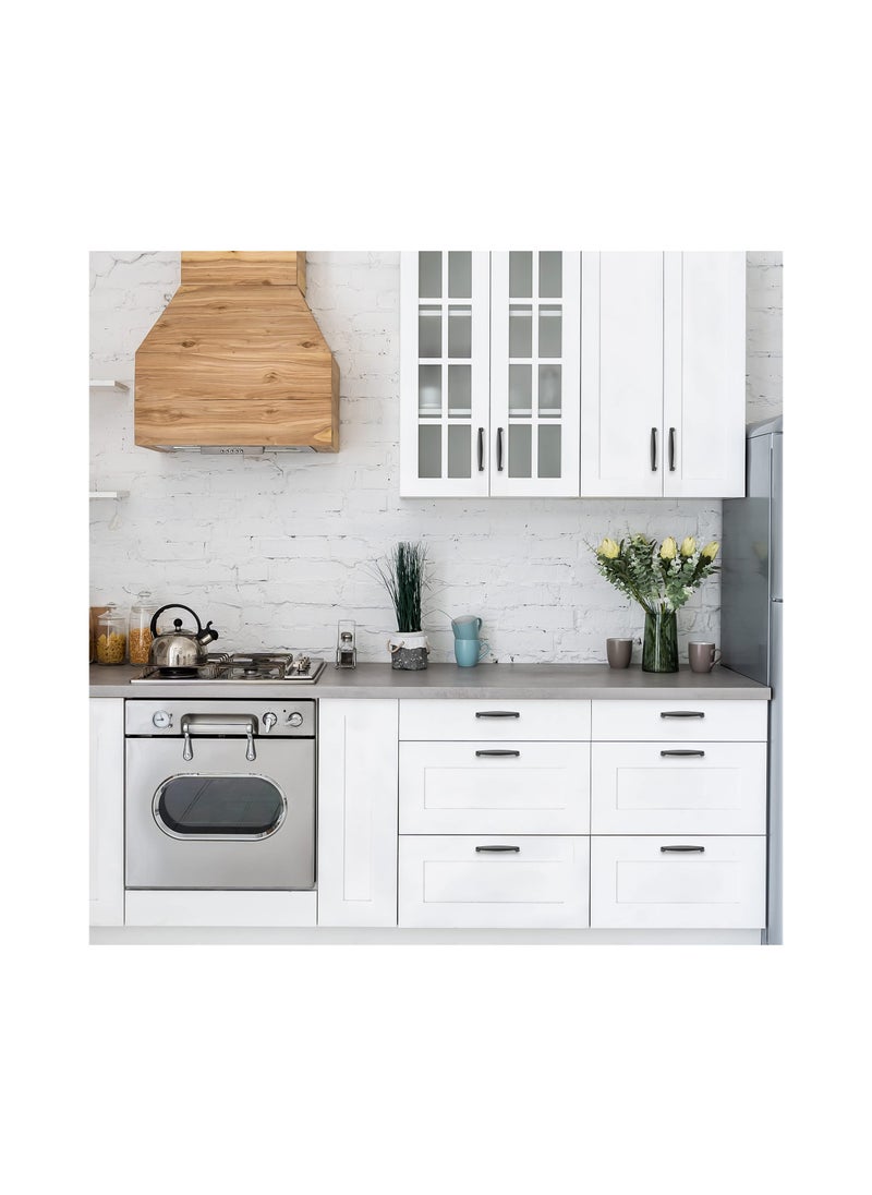 SYOSI 10 Pcs Kitchen Cabinet Handles Solid Pulls Hardware 5 inch Hole Center Matte Black Drawer for Cupboard  - Image 3