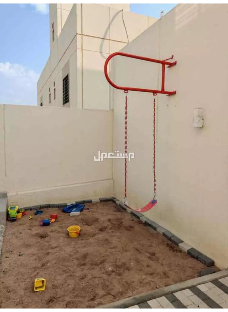 ريكسا أرجوحة أطفال,أرجوحة حائط مصنوعة من الحديد بمقعد متأرجح وسلاسل للانشطة الخارجية , مقعد حديدي متأرجح عالي التحمل مع سلسلة حديدي , مرجيحة أطفال للملعب والفناء الخلفي وغرفة اللعب مع سلسلة مغطاة بالبلاستيك وخطافات - Image 4