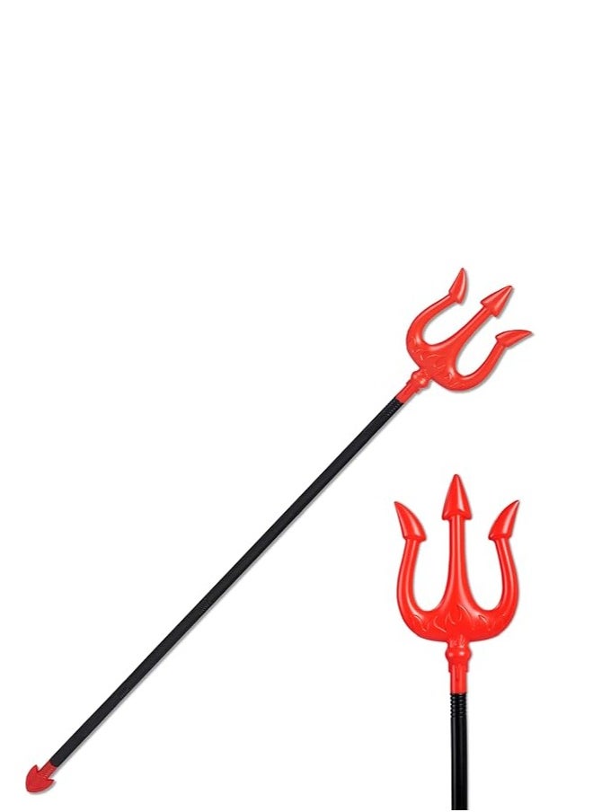 Generic - Halloween Pitchfork, Pitch Fork Staff Prop Costume Accessories for Cosplay Party, Demon Trident Cane for Kids Women Men Halloween Pretend Play, Dress Up Party - Image 1