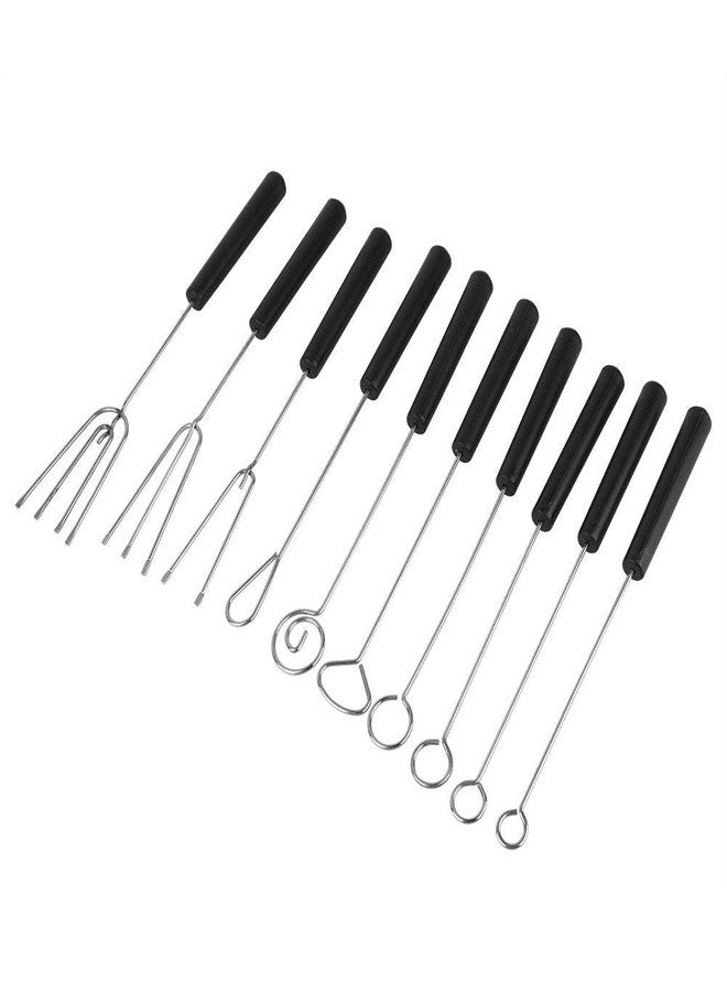 Raguso Chocolate Dipping Fork 10pcs Chocolate Dipping Fork Set DIY Baking for Chocolates - Image 2