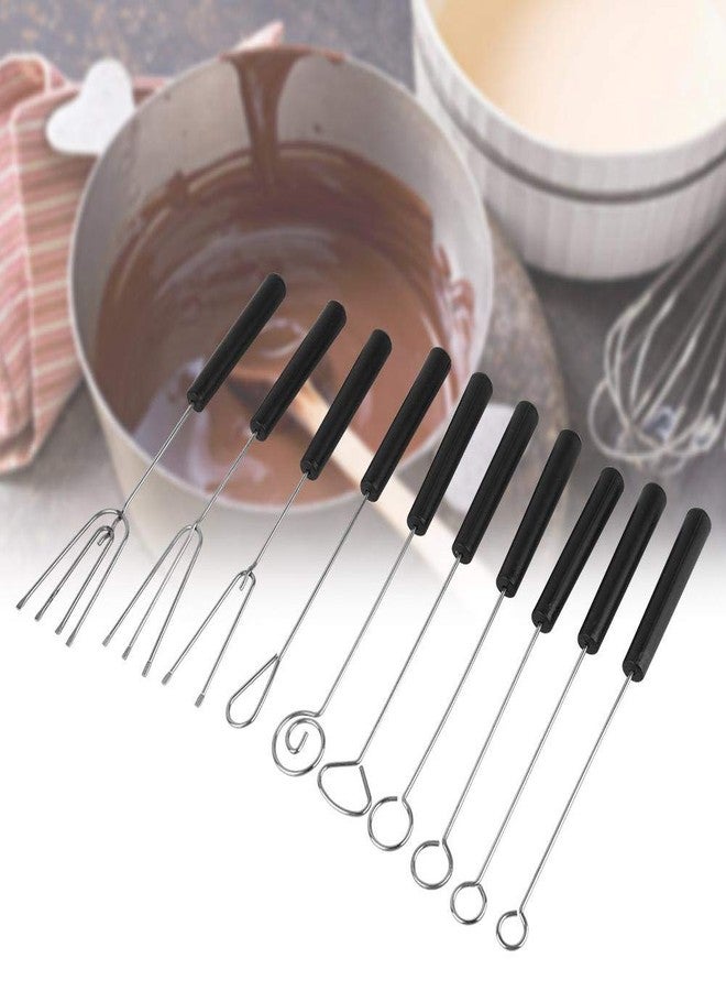 Raguso Chocolate Dipping Fork 10pcs Chocolate Dipping Fork Set DIY Baking for Chocolates - Image 3