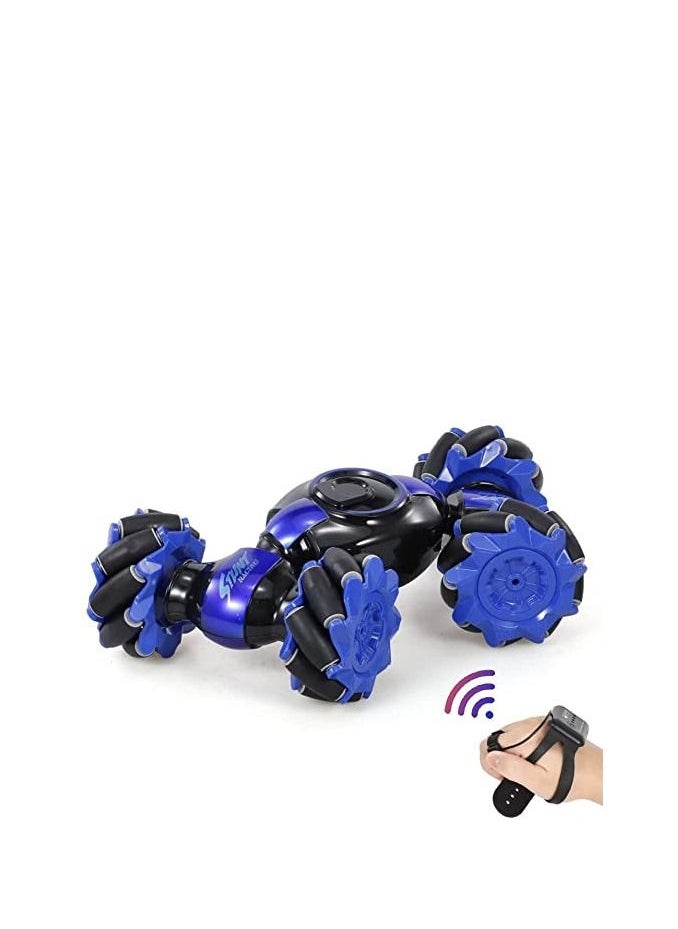 TRAMPOLINEPRO - RC Car Stunt Remote Control Car Double Sided Rotating Offroad Remote Control Car 4WD 2.4GHz Twisting Vehicle with Light Music - Image 1