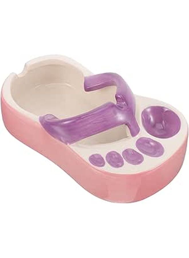 Ceramic Slipper Ashtray Decorative Ash Tray for Tabletop Living Room Desktop Smoke Accessories - Image 1