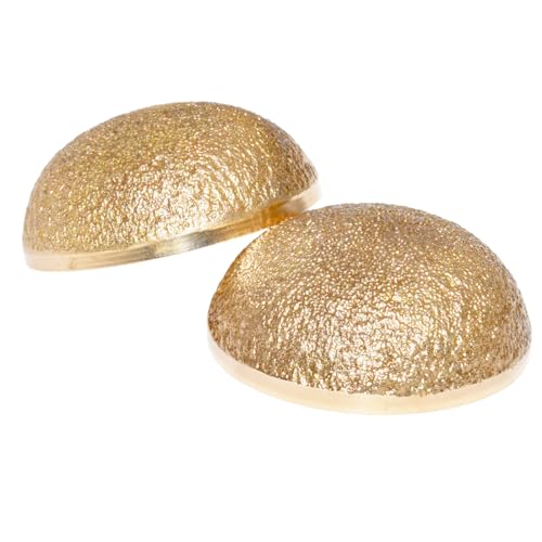 soulvinee Bronze Kansa Natural Vatki Cup Ayurvedic Detox Foot Massager Relaxation and Deep Cleaning Ancient Indian Technique one side finishing with round line 1 pcs - Image 1