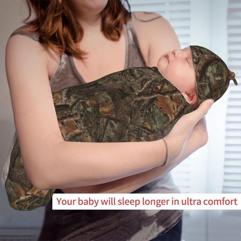 Jarverce Camo Swaddle Blanket Soft Sleeping Bag Swaddling Sacks for Newborn Baby Unisex Camo Baby Stuff - Image 4