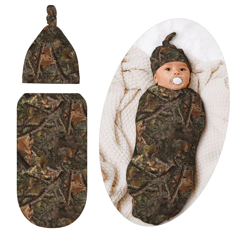 Jarverce Camo Swaddle Blanket Soft Sleeping Bag Swaddling Sacks for Newborn Baby Unisex Camo Baby Stuff - Image 1