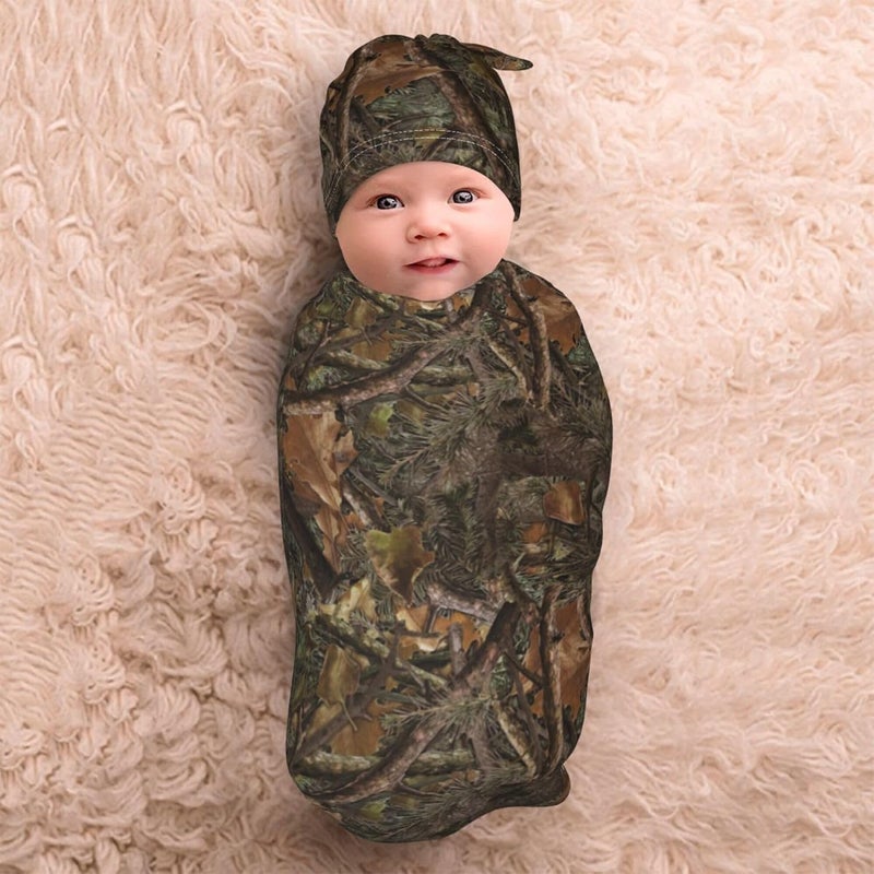 Jarverce Camo Swaddle Blanket Soft Sleeping Bag Swaddling Sacks for Newborn Baby Unisex Camo Baby Stuff - Image 2