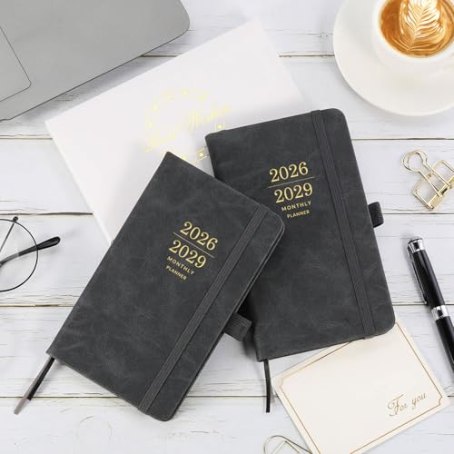 BooQool 20262029 Monthly PlannerCalendar 3 Year Planner with Faux Leather Cover Jul 2026 Dec 2029 Small Pocket Planner for Purse Pen Holder 38 x 63 Inner Pocket 63 Notes Pages - Image 3