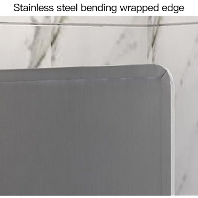 Jiawu Grease Splatter Guard 2 Sided Foldable Stainless Steel Splatter Guard Oil Splatter Guard Anti Stick Coating Oil Splash Guard Backsplash Stove Heat Insulation Board 30X30X30Cm - Image 4