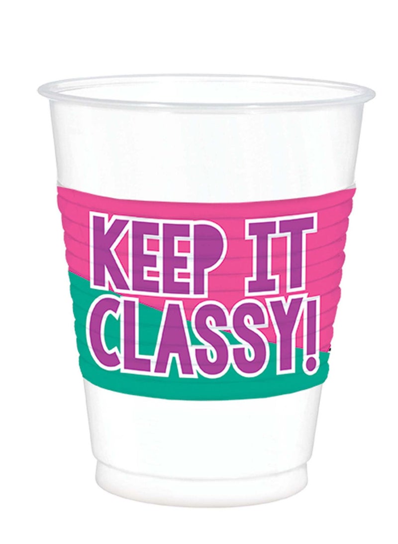 Amscan أدوات المائدة الفاخرة للشباب والمشاهير - مستلزمات الحفلات تشمل الأطباق، الأكواب، أدوات المائدة، المناديل، شمعة عيد الميلاد وغلاف الطاولة لـ 8 ضيوف - Image 3