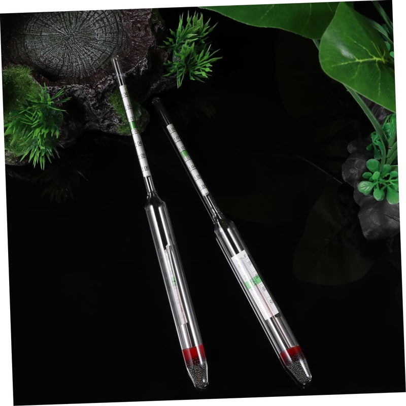 2pcs Aquarium Hydrometer Salt Water Meter Salinimeter Glass Floating Areometer - Image 5