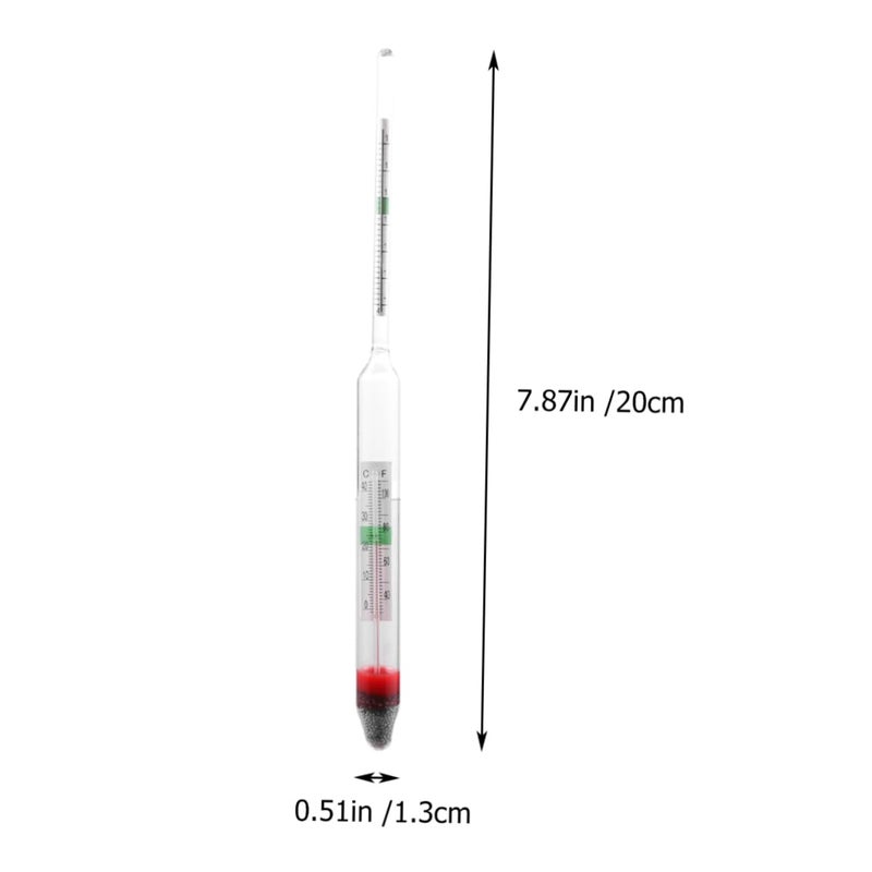 2pcs Aquarium Hydrometer Salt Water Meter Salinimeter Glass Floating Areometer - Image 2