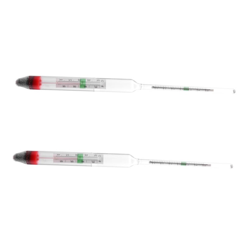 2pcs Aquarium Hydrometer Salt Water Meter Salinimeter Glass Floating Areometer - Image 1