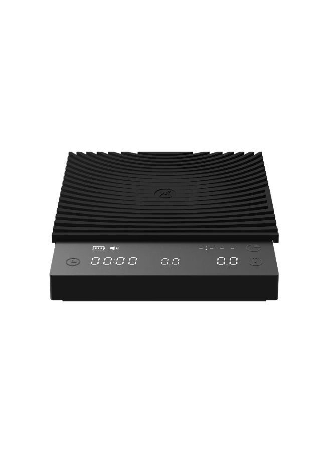 TIMEMORE Mirror Basic 3 Coffee Scale, 2000g Capacity, 0.1g Precision, USB-C Rechargeable Digital Brewing Scale, Black - Image 3
