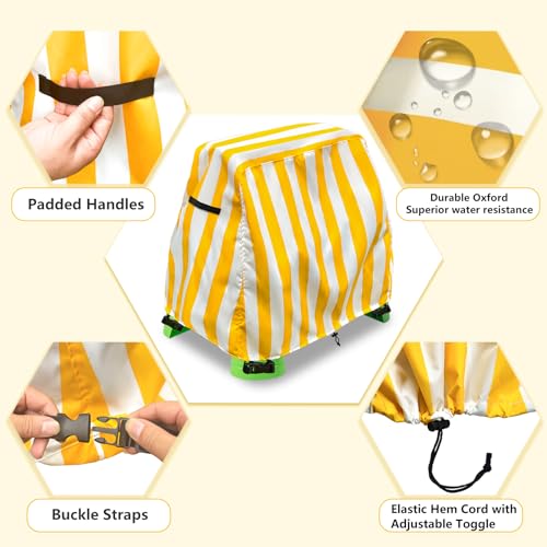 Aacabo Kids Water Table Cover Fit Rain Showers Splash Pond Water Table,Waterproof Dust Proof Anti-UV Outdoor Toys Cover-Cover only - Image 2