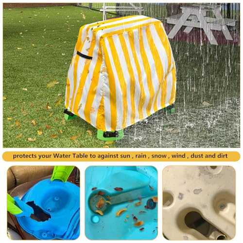 Aacabo Kids Water Table Cover Fit Rain Showers Splash Pond Water Table,Waterproof Dust Proof Anti-UV Outdoor Toys Cover-Cover only - Image 3