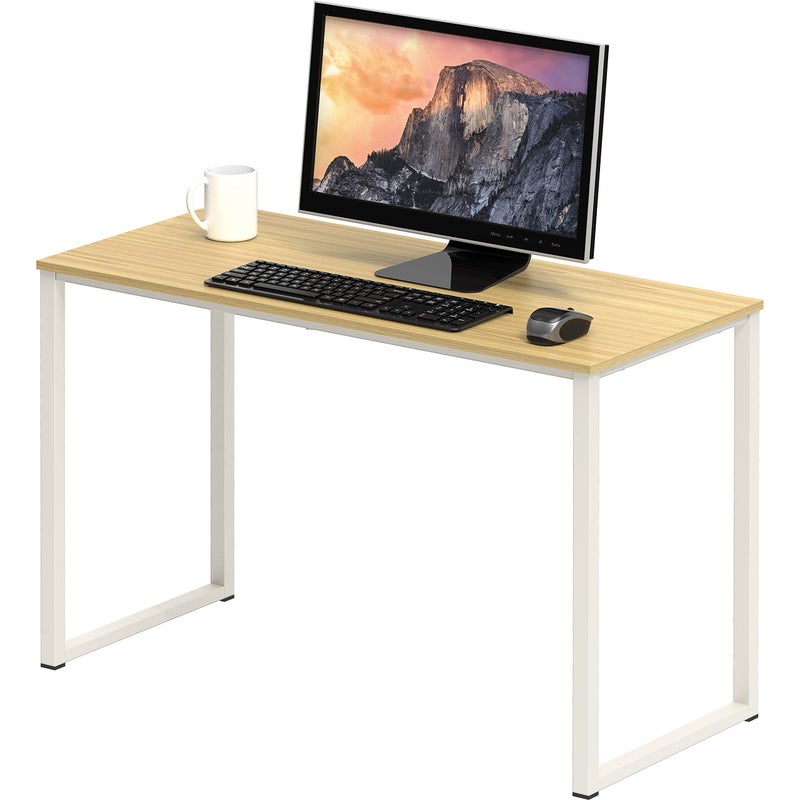 SHW Mission 32-Inch Home Office Computer Desk, Oak - Image 1