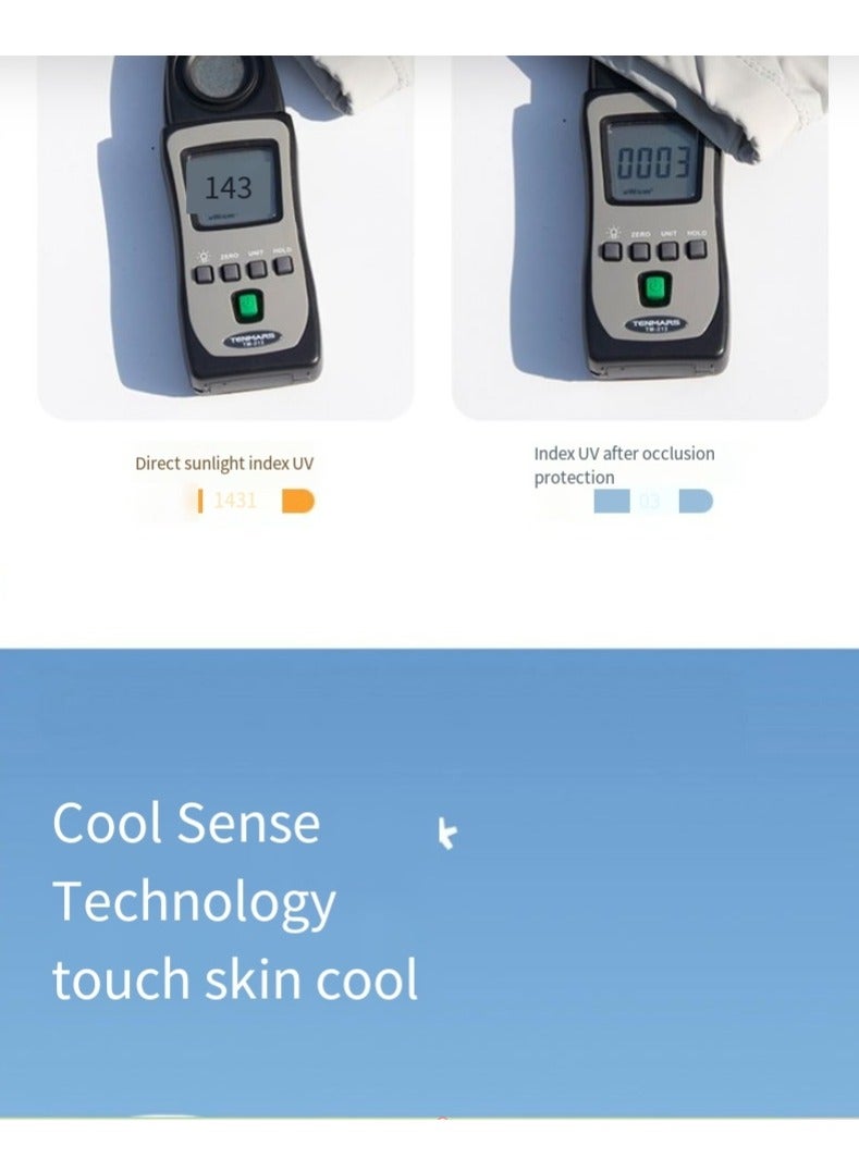 general Ice sleeves for women, sun protection sleeves, ice silk, summer UV protection, outdoor sunshade, loose and breathable, large size sleeves - Image 5