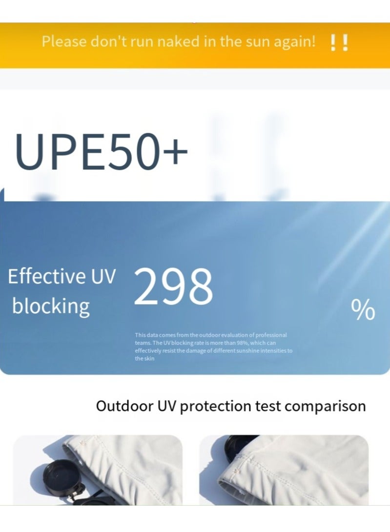 general Ice sleeves for women, sun protection sleeves, ice silk, summer UV protection, outdoor sunshade, loose and breathable, large size sleeves - Image 4