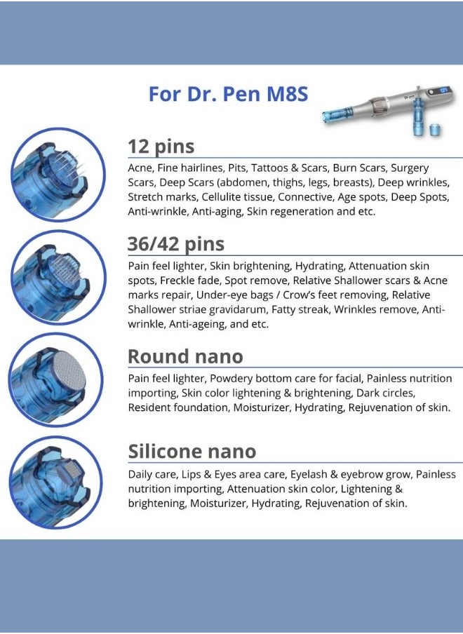 Dr.pen 10 Dr. Pen Derma Needles for Face to Enhance Skin Glow with Dermapen Cartridges M8S, A8S, and A9 in 36 Size, Designed for Skin Renewal, Radiance Boost, and Scar Treatment with Original Cartridges. Dr. Pen Microneedling Pen - Dr. Pen Derma Pen Dr. Pen  - Image 4