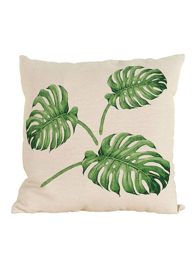 NIBEMINENT Decorative Cushoin Cover White/Green 12cm - Image 1