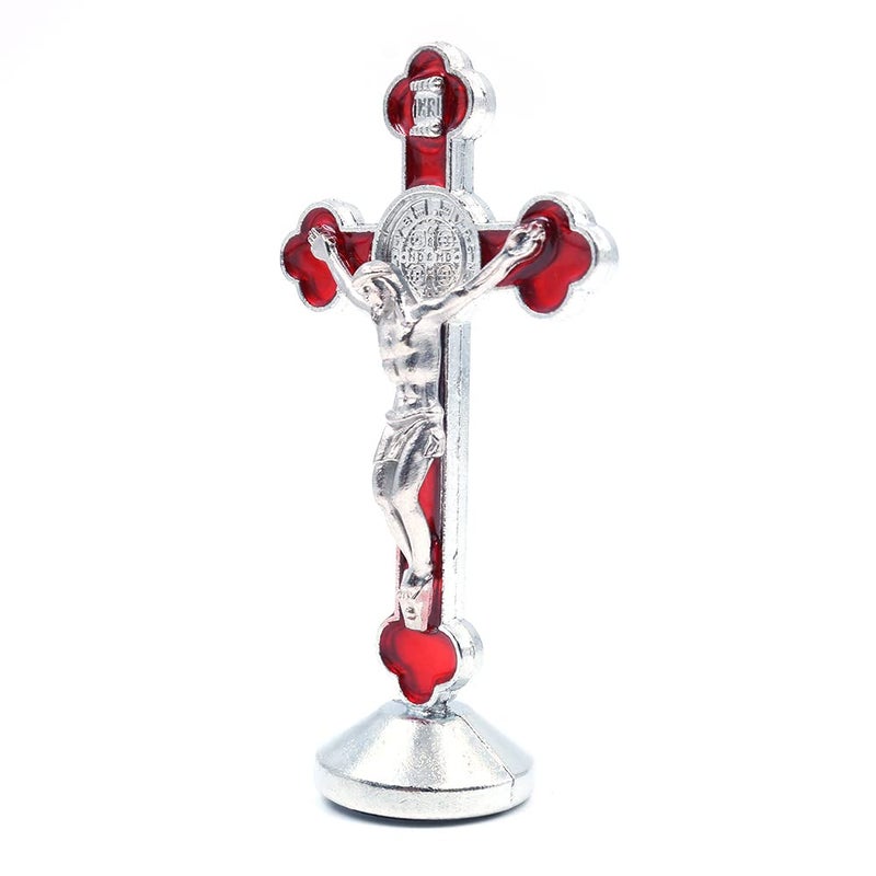 CENPEK 3pcs Religious Gifts Jesus Christ on Cross Statue Tabletop Crucifix Cross Home Dcor