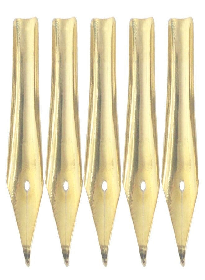 Gullor 5PCS Fountain Pen Nibs Fit Jinhao 250/301/500/5099/8802/9009/5000, Gold, Bent Nib - Image 3