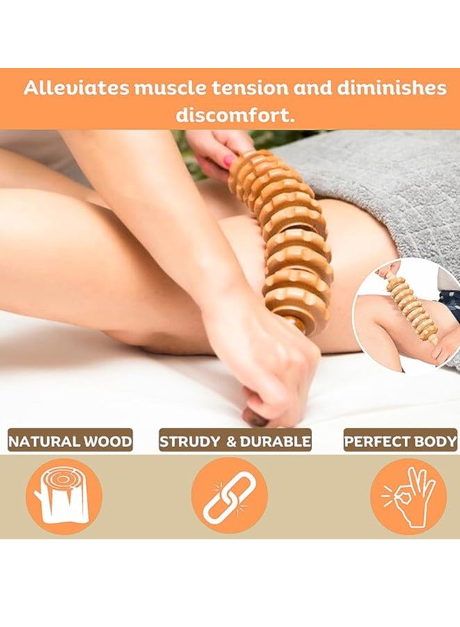Generic 5-in-1 Wood Therapy Massage Tools for Body Contouring and Shaping - Pain Relief Wooden Body Sculpting Tools - Wooden Therapy Massage Tools for Muscles- Anti Cellulite Massage for Enhancing Circulation - Image 3