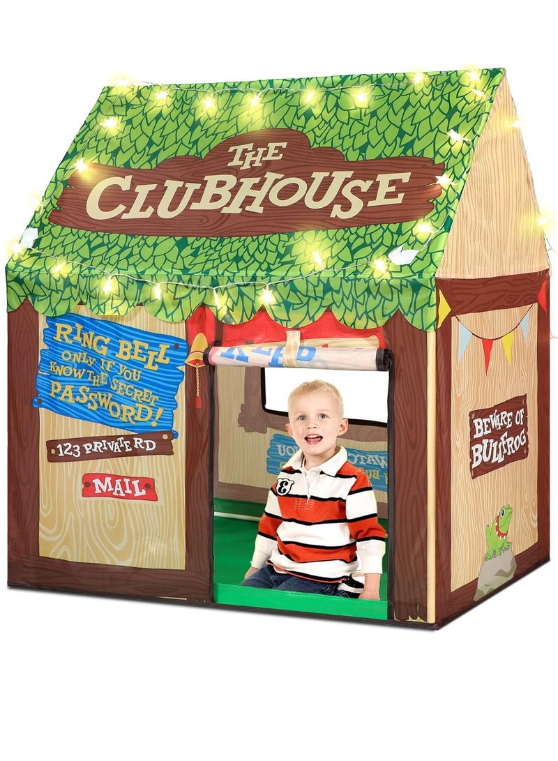 XICEN Kids Play Tent Playhouses with Lights and Storage Bag Boys Girls Indoor Outdoor Activity Center Reading Corner  - Image 1
