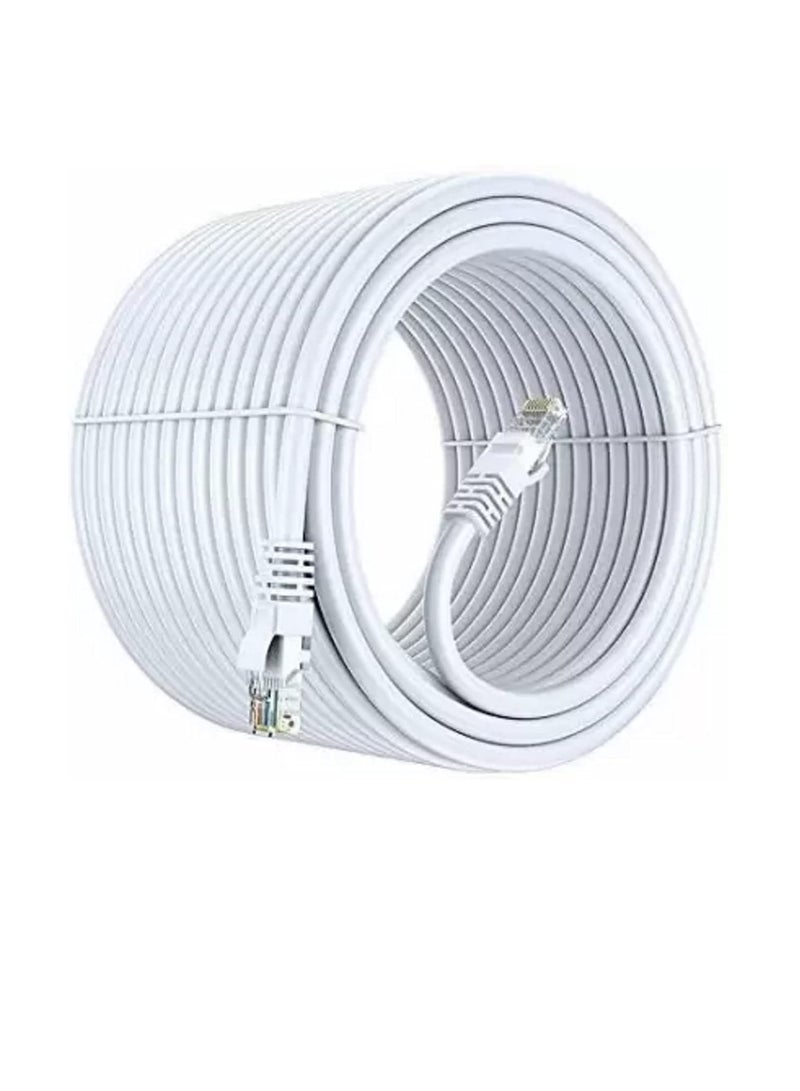 Lecxo 3G+ Cat6e UTP Patch Cable 23AWG Grey 100 Meter, UKAS URS ETL Certified UTP Enhanced Ethernet LAN Cable - Image 1