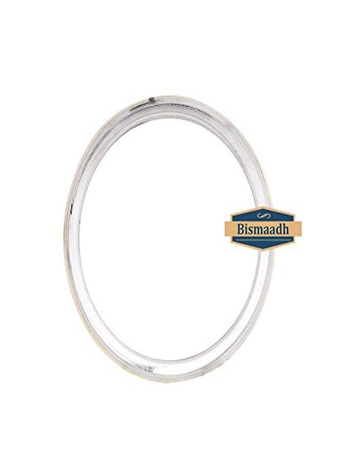 BISMAADH Sikh Punjabi Brass Line Kada Stainless Steel Bracelet For Men & Women 7mm Thickness, 6.7cm - Image 4