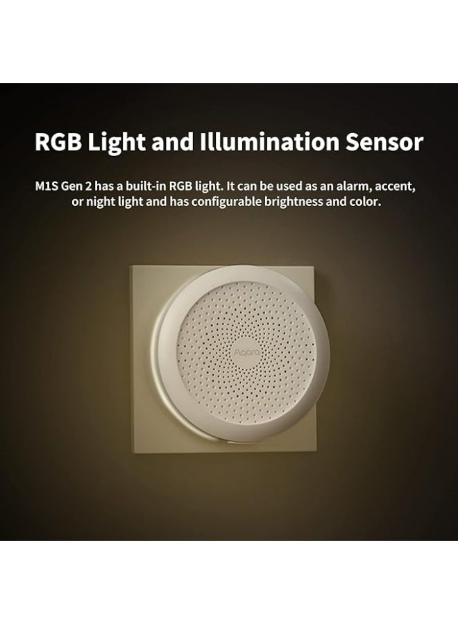 Aqara Hub M1S Gen 2, Wireless Smart Home Bridge for Alarm System (2.4 GHz Wi-Fi Required), Home Automation, Remote Monitor and Control, Supports, Google Assistant, HomeKit and IFTTT - Image 5