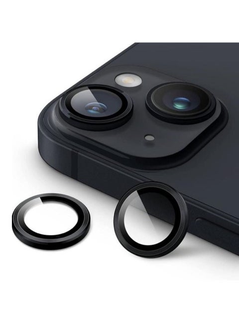 Anti-scratch Tempered Glass Camera Cover For iPhone13 (Black)