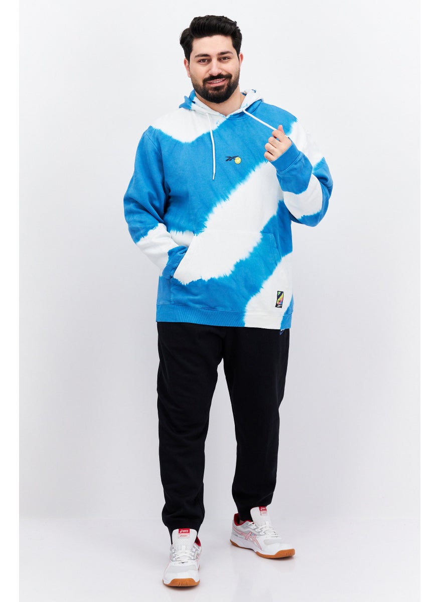 Reebok Men Sportswear Fit Long Sleeve Training Sweatshirt, Blue  - Image 3