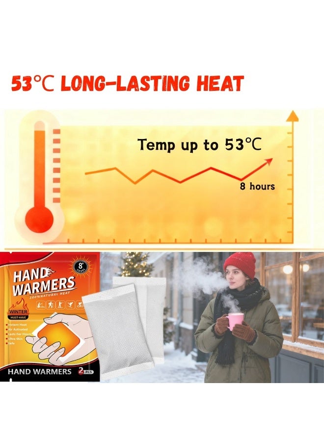 **مدفئات اليدين | لاصقات دفئ مستمر حتى 8 ساعات | دفء طبيعي وآمن** **عديمة الرائحة وتُنشَّط بالهواء - متعددة الاستخدام للّيدين والقدمين والجسم** **مثالية للرياضات الشتوية الخارجية والعمل - عبوة اقتصادية** **10 قطع** - Image 4