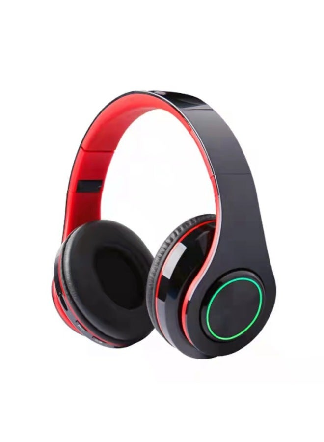 Neutral New B39 Luminous Wireless Headset Headband Call Folding Card Headset Bluetooth Headset - Image 4