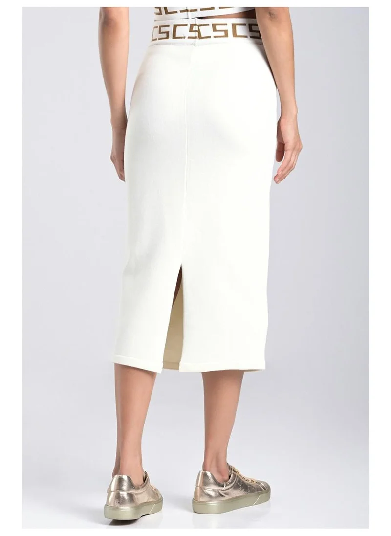 Carmen Steffens  Midi Knit Skirt CS Jacquard Off-white for Women | Best Price UAE