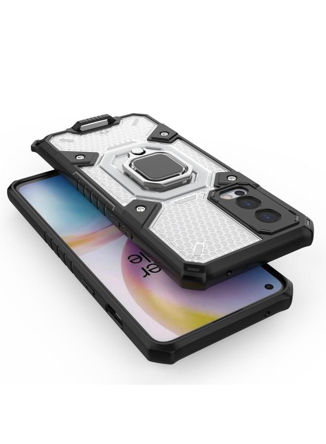 اس-توب جراب لهاتف OnePlus Nord 2 5G Space PC+TPU مقاوم للصدمات مع حامل حلقي - Image 5