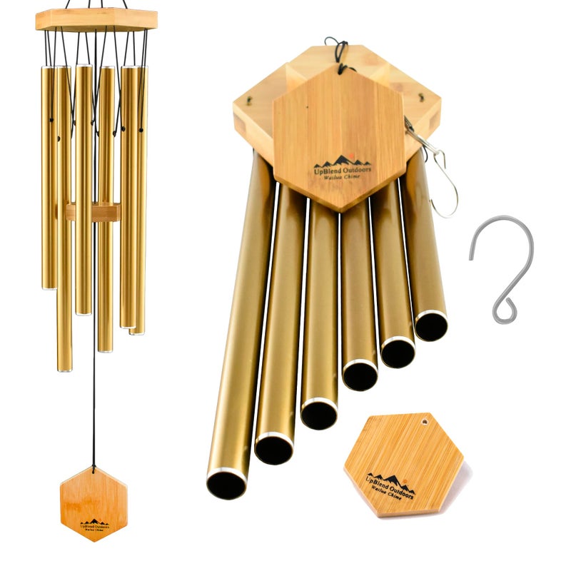 UpBlend Outdoors UpBlend Outdoors Wind Chimes for Outside Gift for Mom Deep Tone Sympathy Gifts for Loss of Loved One Patio Decoration Memorial Windchimes 29 Bronze