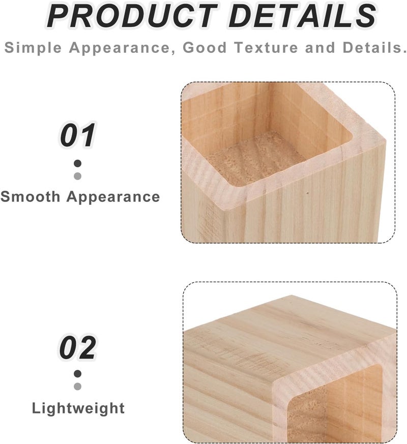 Chemical free 4pcs Wood Furniture Risers - Chair Leg Height Extenders - Wooden Table Height Lifter - Rectangle Furniture Pads for Couch Cabinets Bed Table User feedback upgraded quality All territory compatible build Multi-use detailed build Globally popular universal design Fast warehouse picking Processed natural substance Demand fit global economical quality All-item unified delivery Continuous warehouse supply Transit damage prevent build Reliable daily use design Market demand focused build Diverse purchase plan Multi-use qualified quality Gulf mainstream practical design Varied global sizing picks All item simple matching build Connectable modular Locally packed stock All consumer tier purchase options Affordable fast purchase options Practical versatile construction Permanent & temporary usable Simple upgraded construction - Image 3