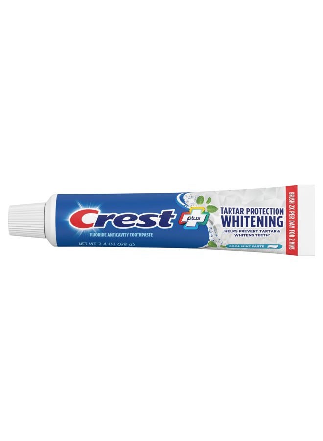Crest Tartar Protection & Anticavity Toothpaste with Fluoride, Regular Paste, 2.4oz (Pack of 3) - Image 2