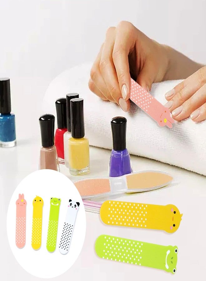 Honbay 40PCS Mini Nail Files Cute Animal Pattern Fingernail Buffers Emery Boards Double Sides Nail Sharping Tool for Home and Professional Salon Use (4 Style) - Image 5