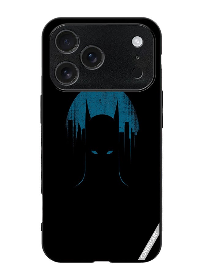 Protective Case Cover For Apple iPhone 17 Pro Max Bluc Batman Design Black