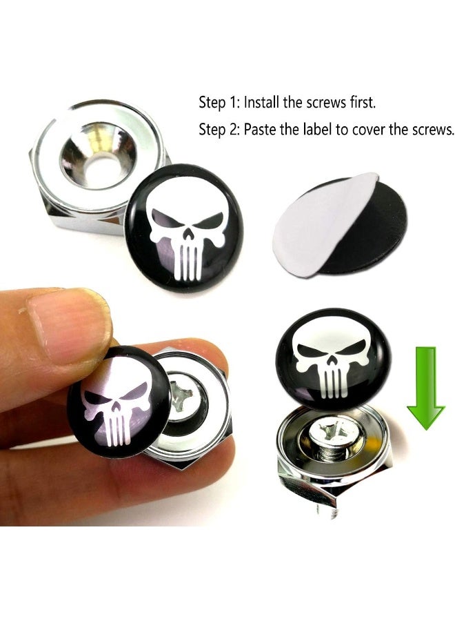 AOOTF Carbon Fiber Style License Plate Frame - Slim Plate Frames Front & Rear 2Pc Set - Image 5