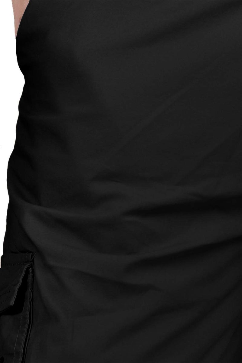 0-DEGREE Men's Regular Fit Three Quarter Shorts Black 40 Inch Waist - Image 4