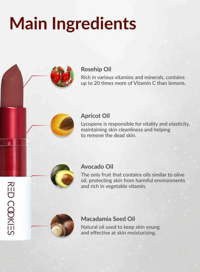 RED COOKIES Korean Marshmallow Powder Lipstick - Shade: A3 Nature Belle