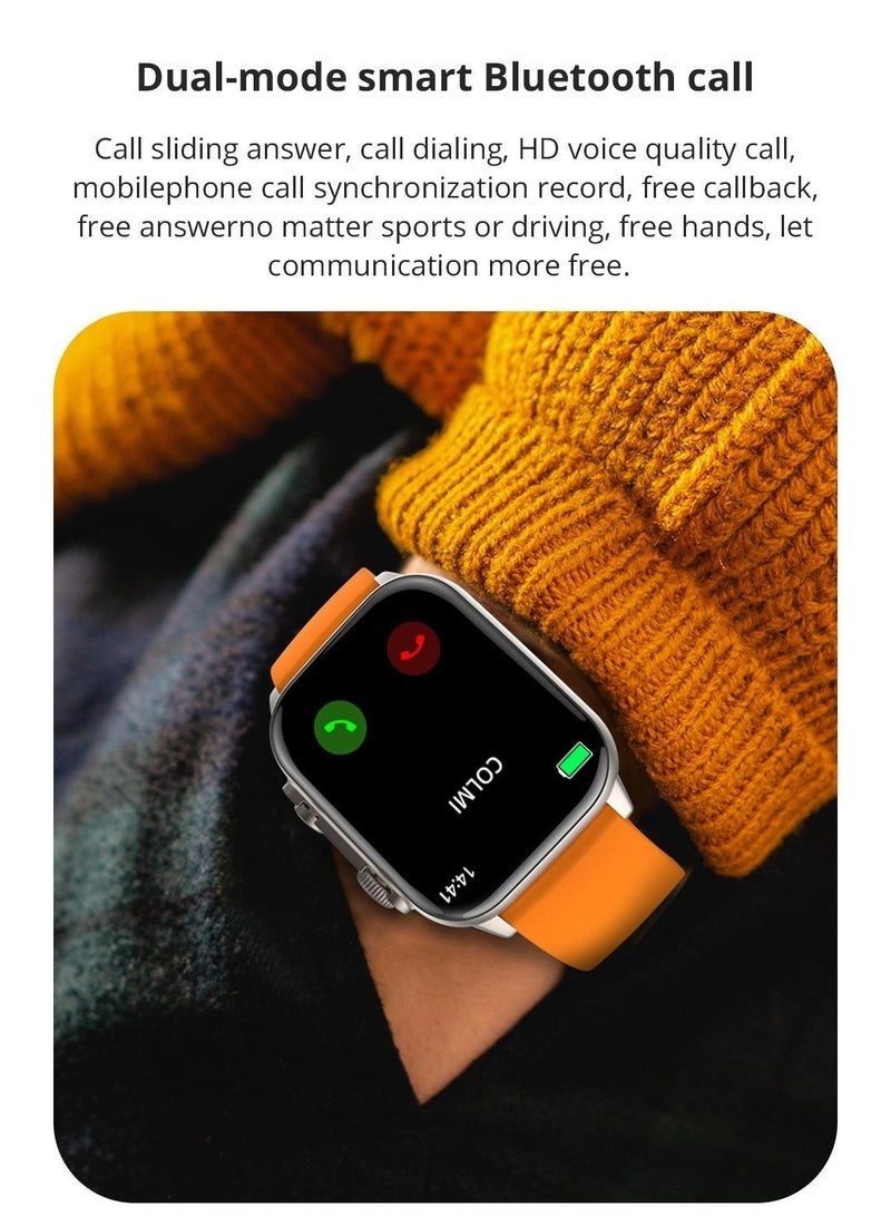 COLMI C81 Smart Watch - Fitness Heart Rate Monitor, Step Counter, IP68 Water Resistance, Voice Call, Music Playback, Full Screen Smart Watch - Image 4