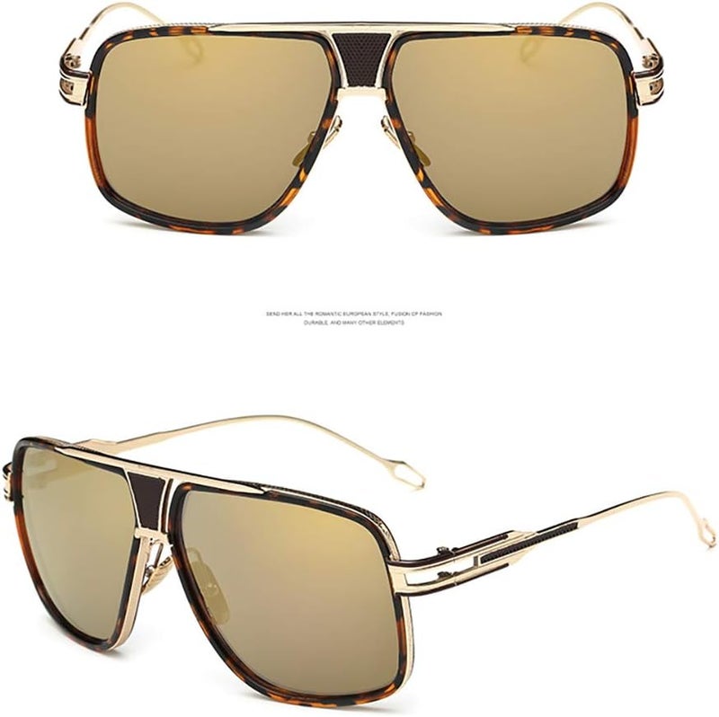 GOBIGER Aviator Sunglasses for Men 100% UV Protection Goggle Alloy Frame with Case - Image 4