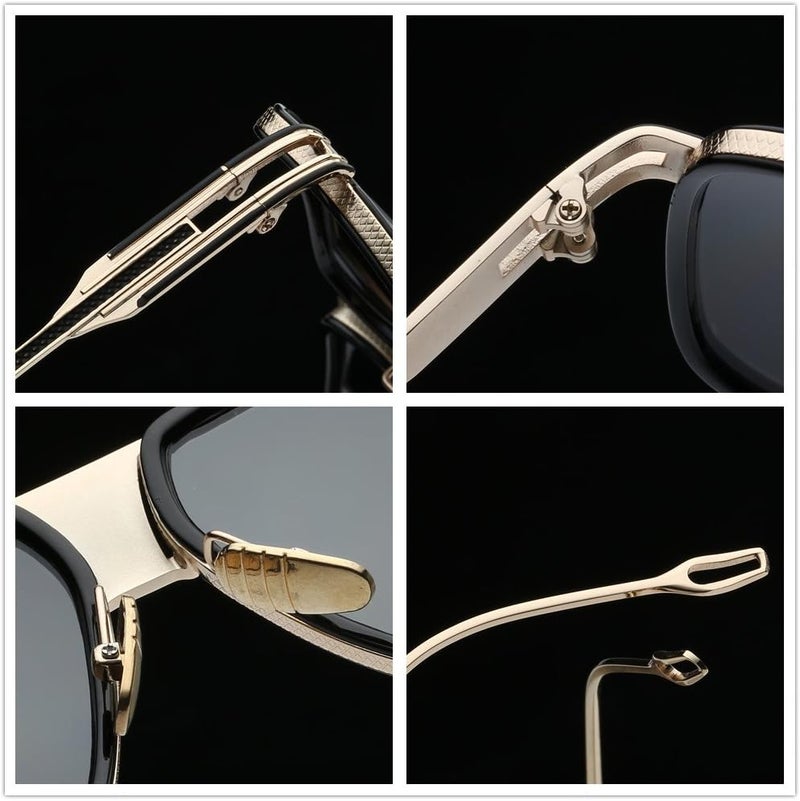 GOBIGER Aviator Sunglasses for Men 100% UV Protection Goggle Alloy Frame with Case - Image 5